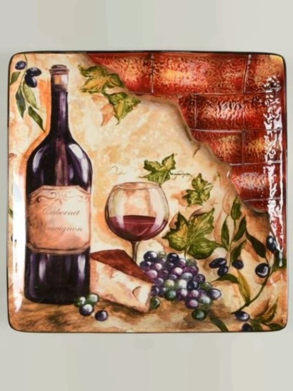 𝓒𝓮𝓻𝓽𝓲𝓯𝓲𝓮𝓭 𝓘𝓷𝓽𝓮𝓻𝓷𝓪𝓽𝓲𝓸𝓷𝓪𝓵 Wine Cellar Dinner Plate Size 11"